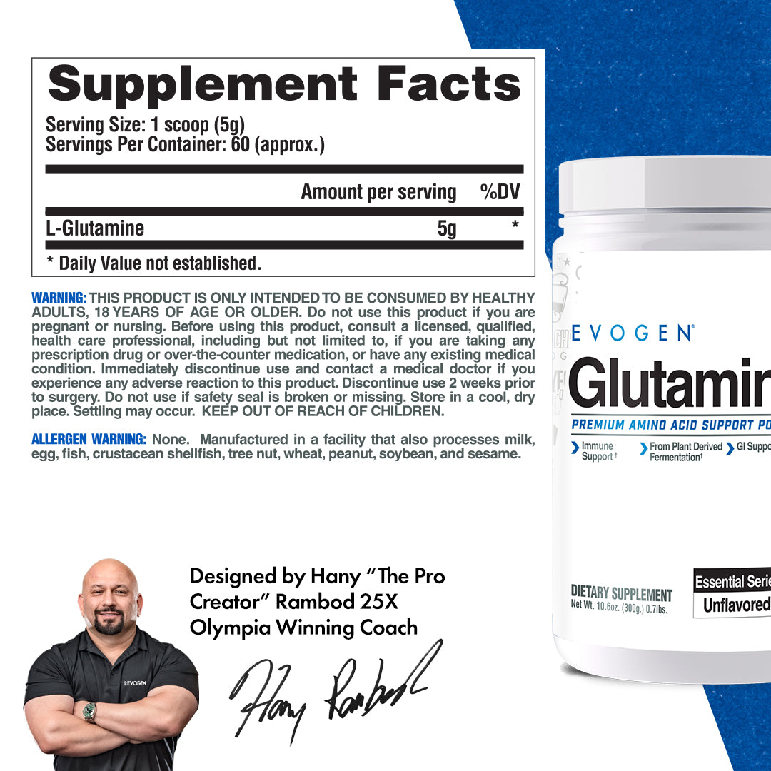 Glutamine - 60 servings / Unflavored