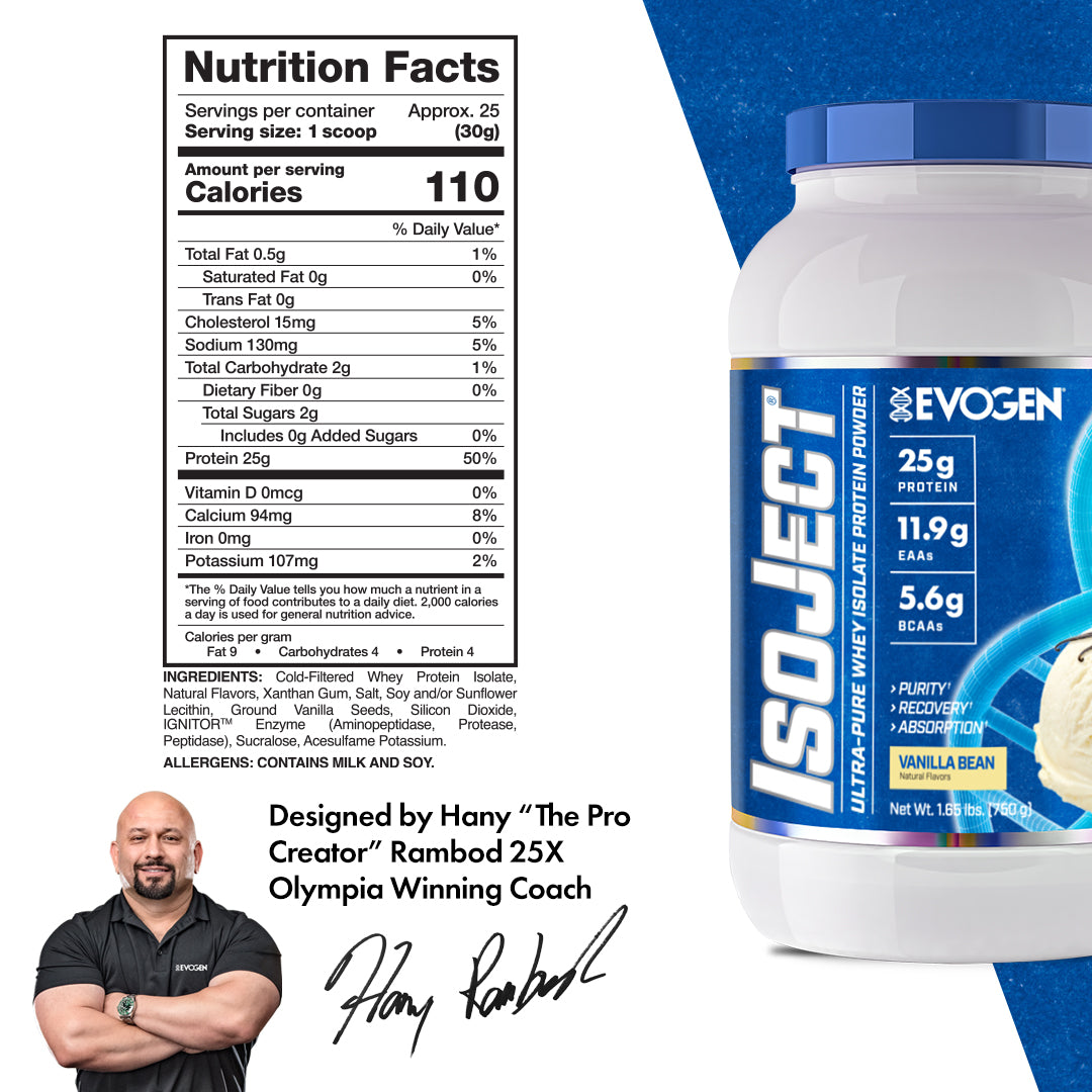 Isoject Whey Protein Isolate - Vanilla Bean
