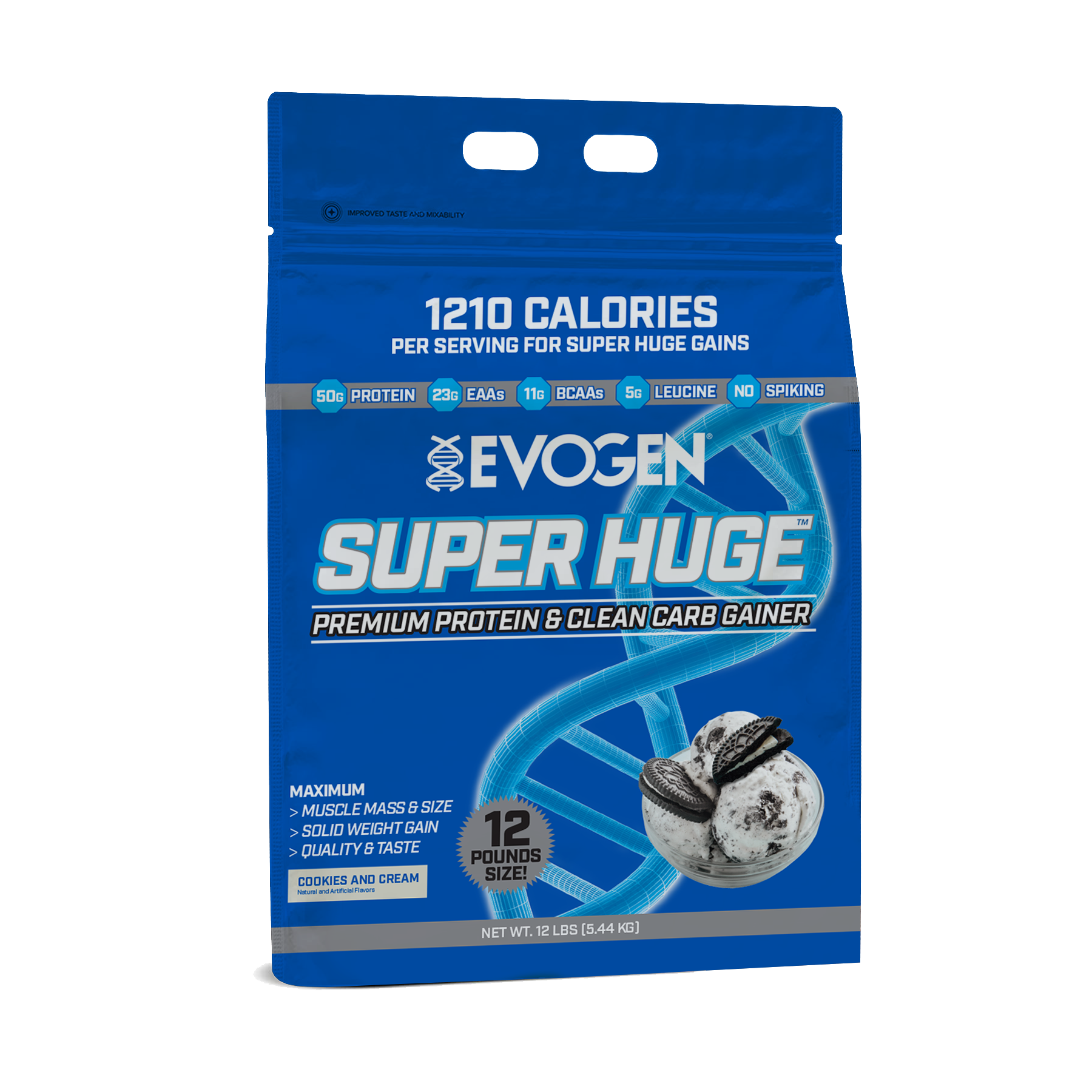 Super Huge Mass Gainer - 12lb / Cookies & Cream